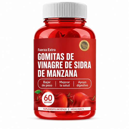 Gomitas de vinagre de manzana - 60 unidades